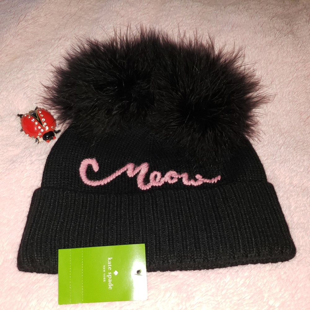 KATE SPADE MEOW BEANIE